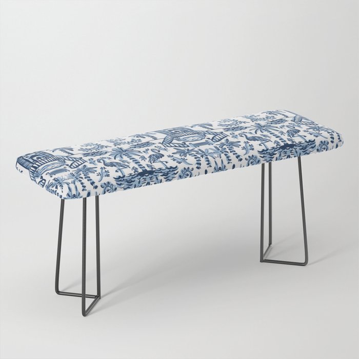 Coastal Chinoiserie II Bench Gallery Image 1