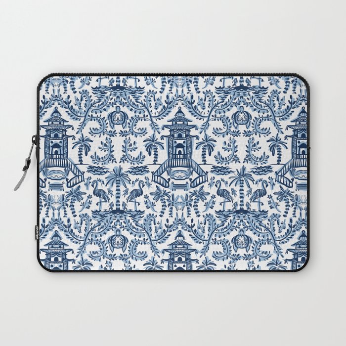 Coastal Chinoiserie II Laptop Sleeve Gallery Image 1