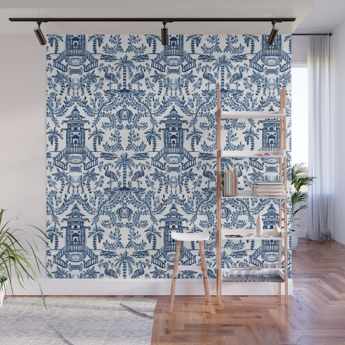 Coastal Chinoiserie II Wall Mural Gallery Image 1