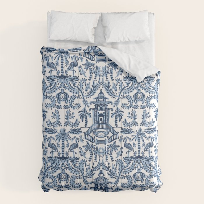 Coastal Chinoiserie II Comforter Gallery Image 6