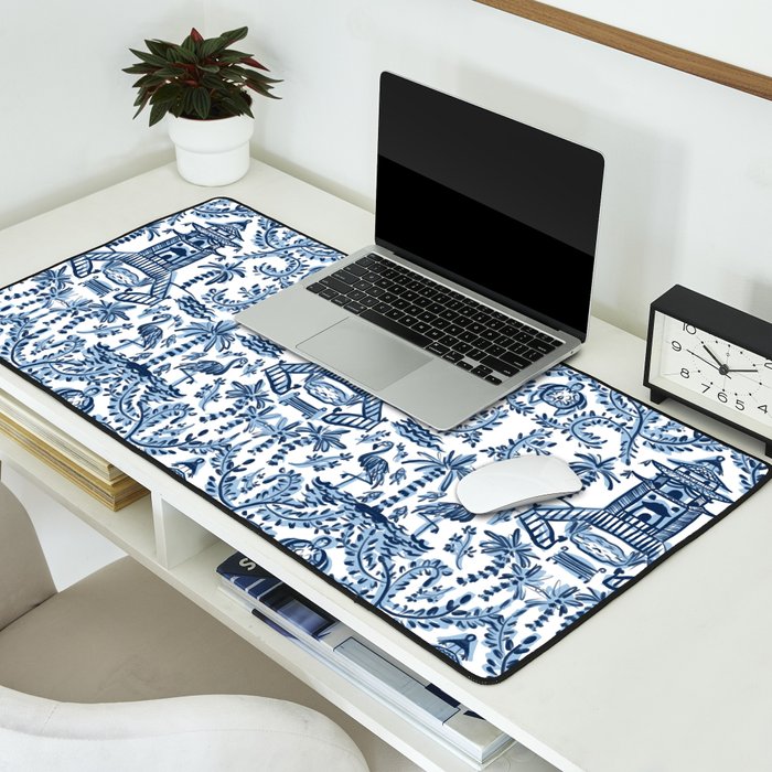 Coastal Chinoiserie II Desk Mat Gallery Image 2