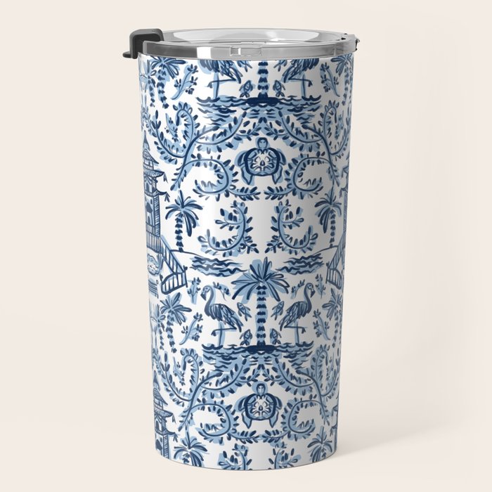 Coastal Chinoiserie II Travel Mug Gallery Image 3