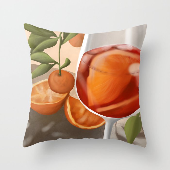 Tangerine Dream Throw Pillow Gallery Image 1
