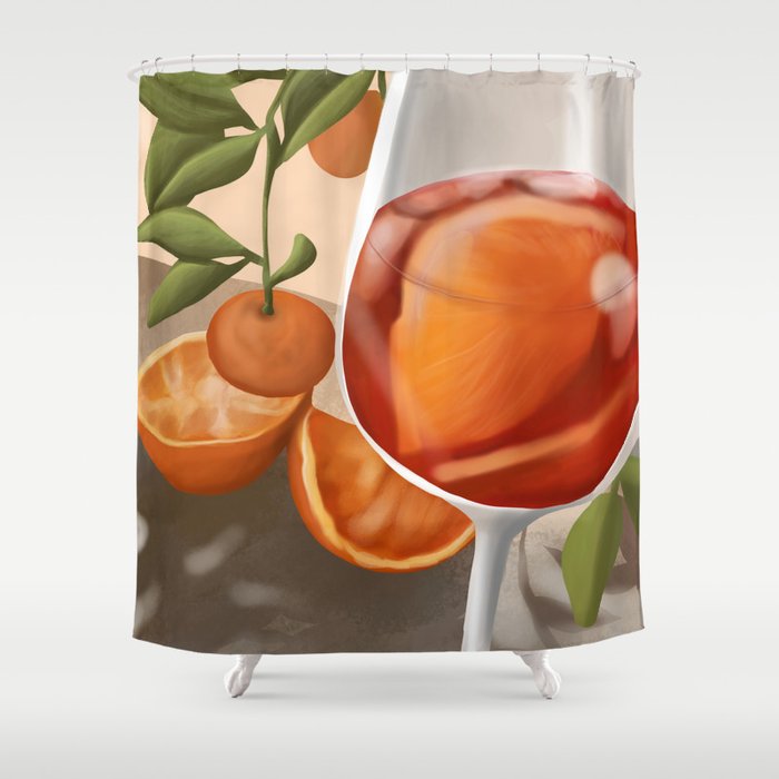 Tangerine Dream Shower Curtain Gallery Image 1