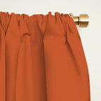 Sun - Mid Century Modern Multicolor Sunburst on Orange Window Curtain Gallery Image 2