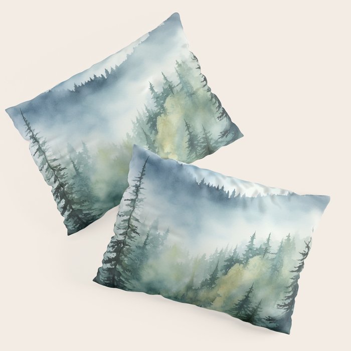Treetops in the Mist Pillow Sham Gallery Image 1