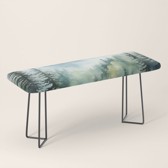 Treetops in the Mist Bench Gallery Image 1
