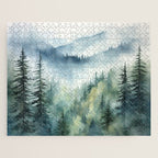 Treetops in the Mist Jigsaw Puzzle Gallery Image 1