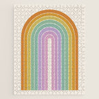 Gradient Arch XV Tropical Mid Century Modern Rainbow Jigsaw Puzzle Gallery Image 1