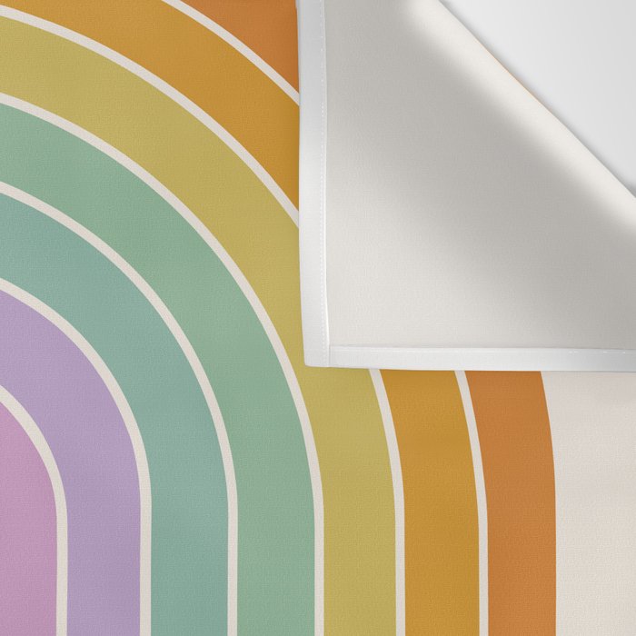 Gradient Arch XV Tropical Mid Century Modern Rainbow Wall Tapestry Gallery Image 3