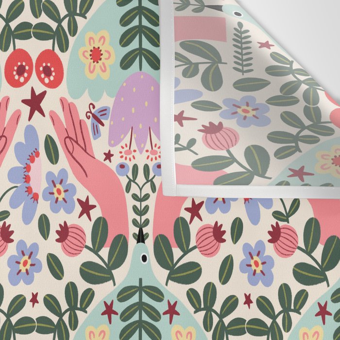 Folk Flora - Liberty Wall Tapestry Gallery Image 3