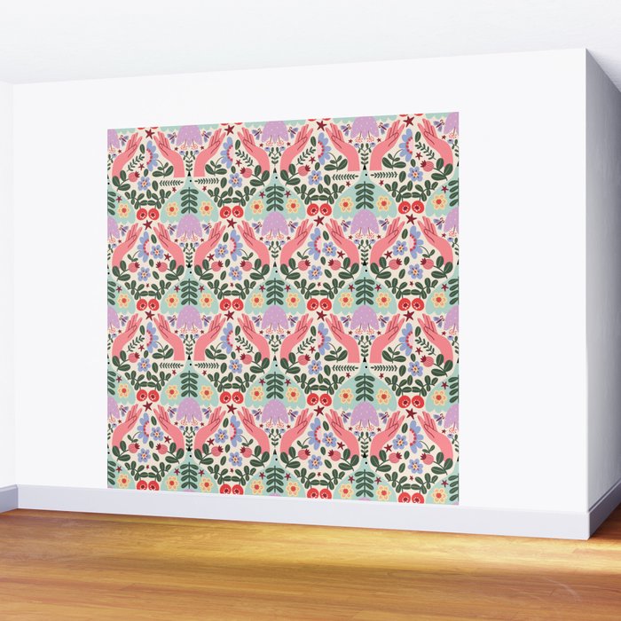 Folk Flora - Liberty Wall Mural Gallery Image 2