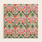 Folk Flora - Liberty Wood Wall Art Gallery Image 1