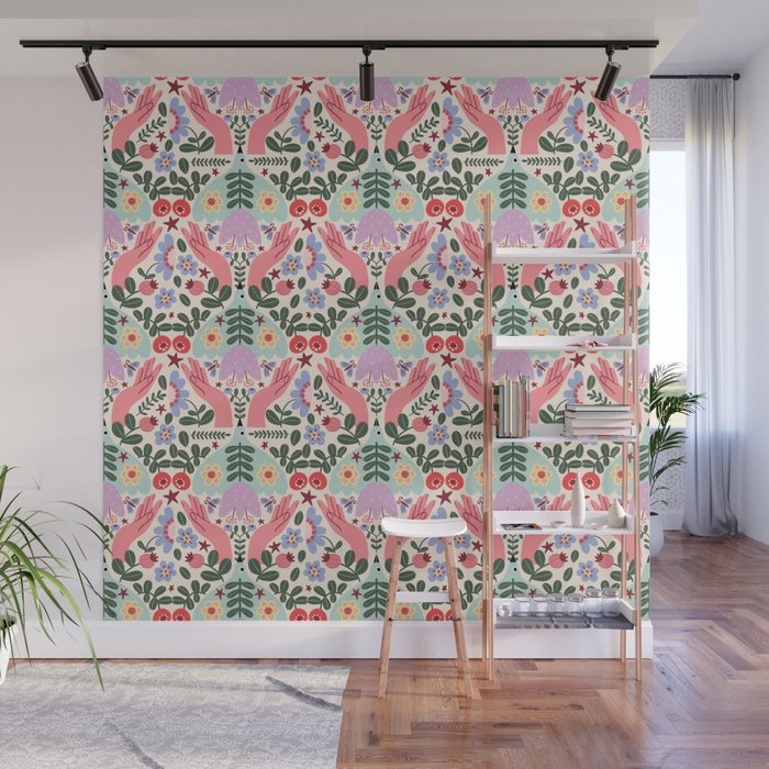 Folk Flora - Liberty Wall Mural Gallery Image 1