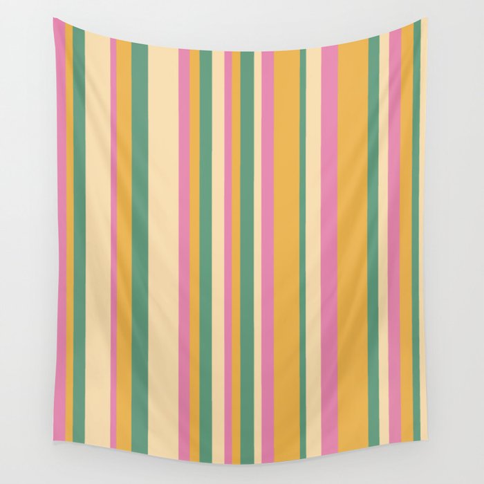 Classic Stripes XIX - Boho Vintage Wall Tapestry Gallery Image 4
