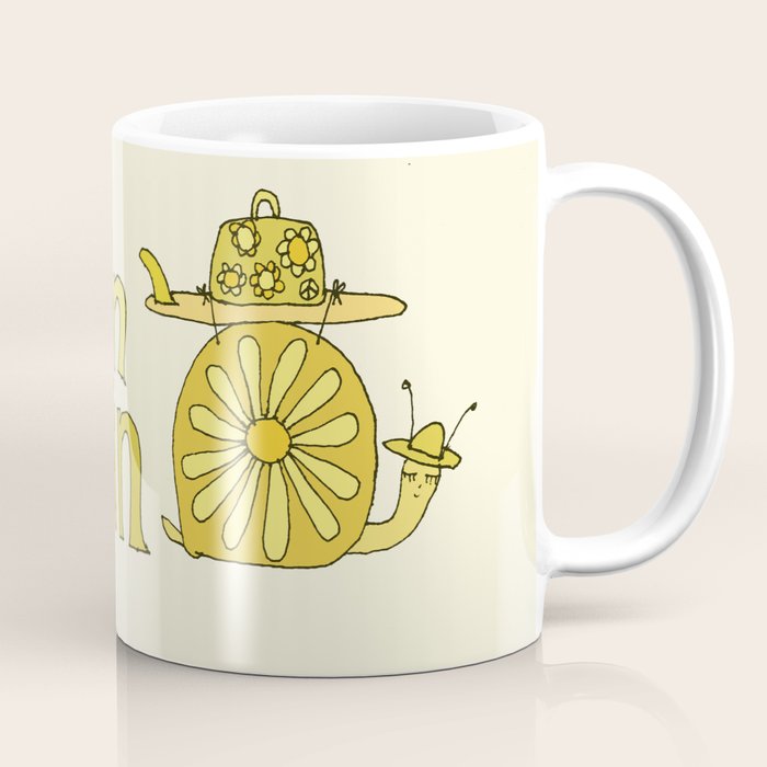 keep on truckin surfy snail // retro surf art by surfy birdy Coffee Mug Gallery Image 1