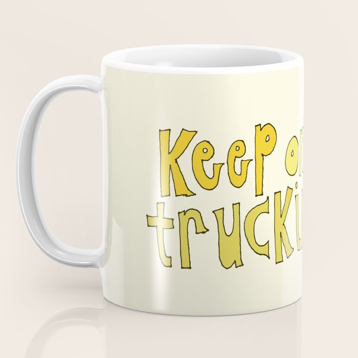 keep on truckin surfy snail // retro surf art by surfy birdy Coffee Mug Gallery Image 3