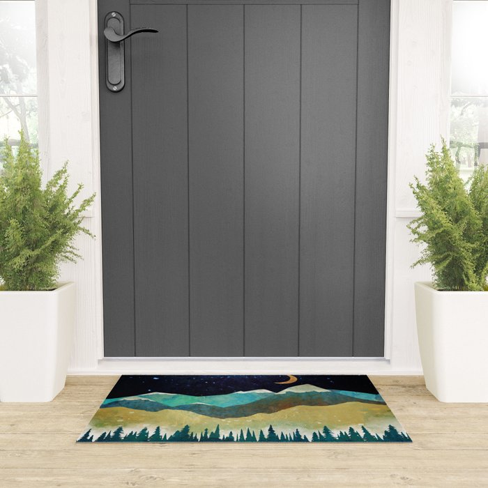 Snowy Night Welcome Mat Gallery Image 3