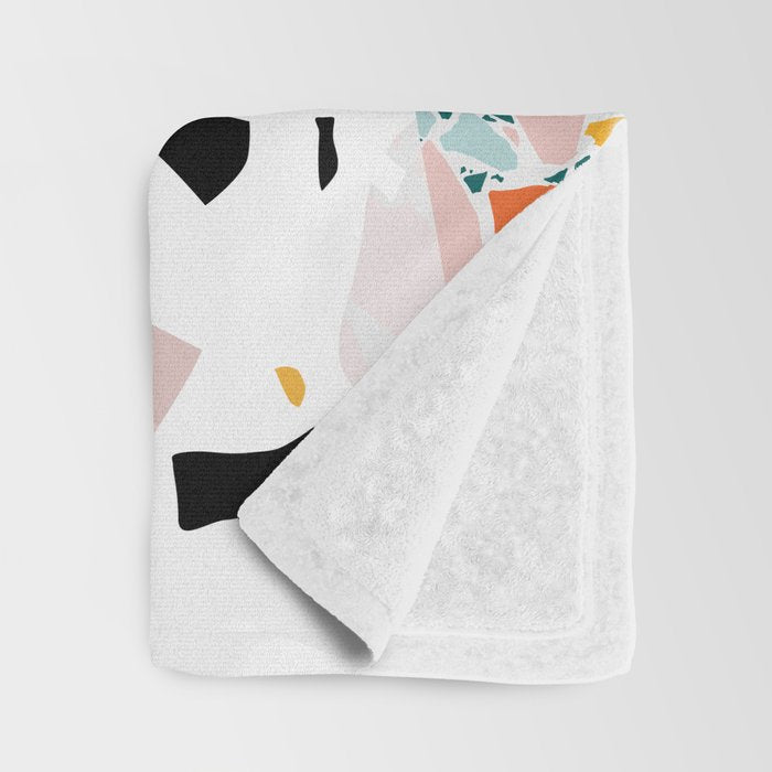 Mixed Mess I. / Collage, Terrazzo, Colorful Throw Blanket Gallery Image 3