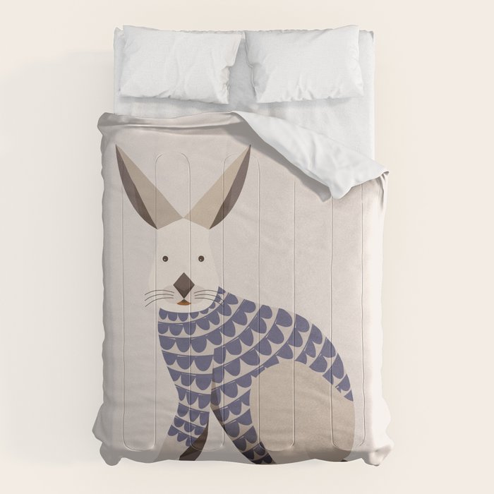 Whimsical European Hare Comforter Gallery Image 1