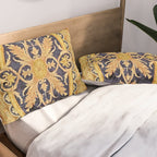 Antique French Savonnerie Aubusson Rug Print Pillow Sham Gallery Image 2
