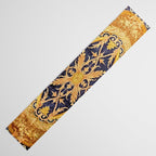 Antique French Savonnerie Aubusson Rug Print Table Runner Gallery Image 3