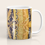 Antique French Savonnerie Aubusson Rug Print Coffee Mug Gallery Image 1