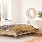 Antique French Savonnerie Aubusson Rug Print Duvet Cover Gallery Image 2
