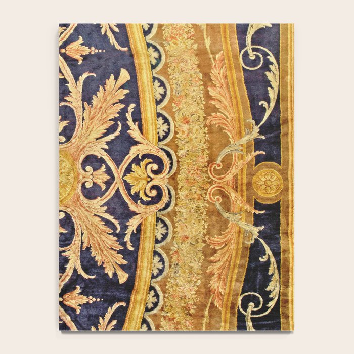 Antique French Savonnerie Aubusson Rug Print Notebook Gallery Image 4