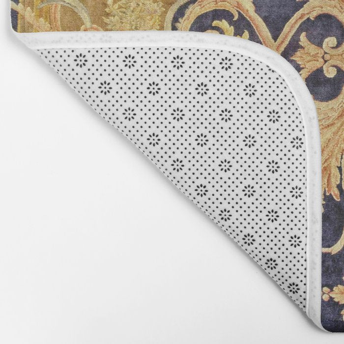 Antique French Savonnerie Aubusson Rug Print Bath Mat Gallery Image 2