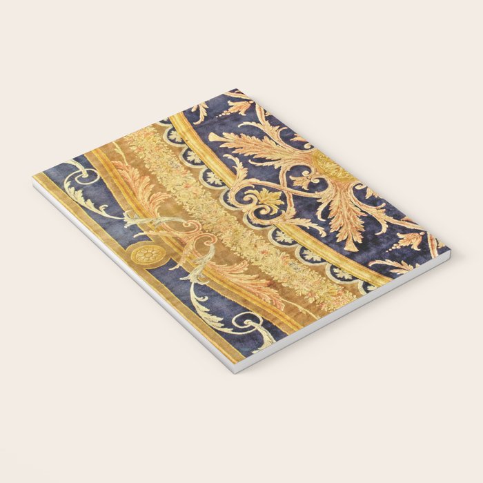 Antique French Savonnerie Aubusson Rug Print Notebook Gallery Image 3