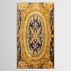 Antique French Savonnerie Aubusson Rug Print Tablecloth Gallery Image 2
