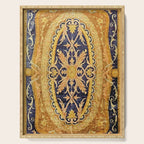 Antique French Savonnerie Aubusson Rug Print Serving Tray Gallery Image 1