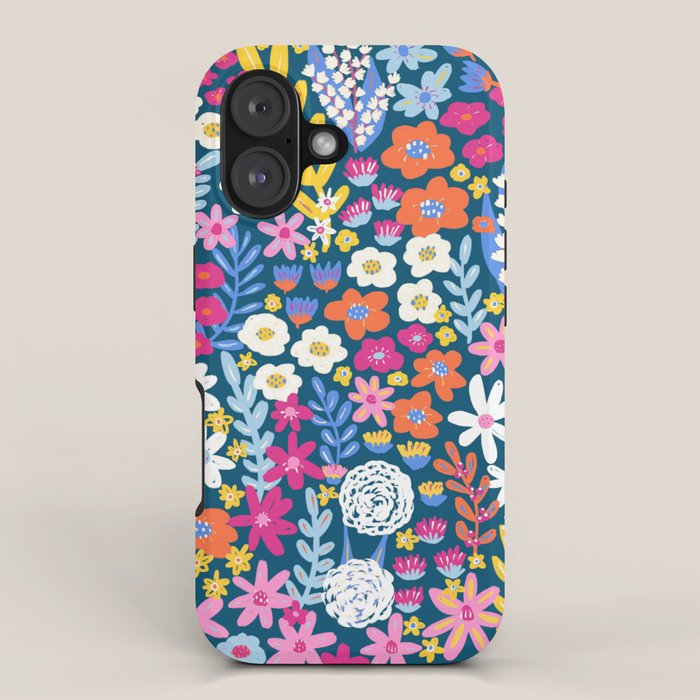 Boho Summer Colorful Flower Meadow iPhone Case Gallery Image 1