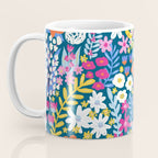 Boho Summer Colorful Flower Meadow Coffee Mug Gallery Image 3