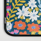 Boho Summer Colorful Flower Meadow Laptop Sleeve Gallery Image 3