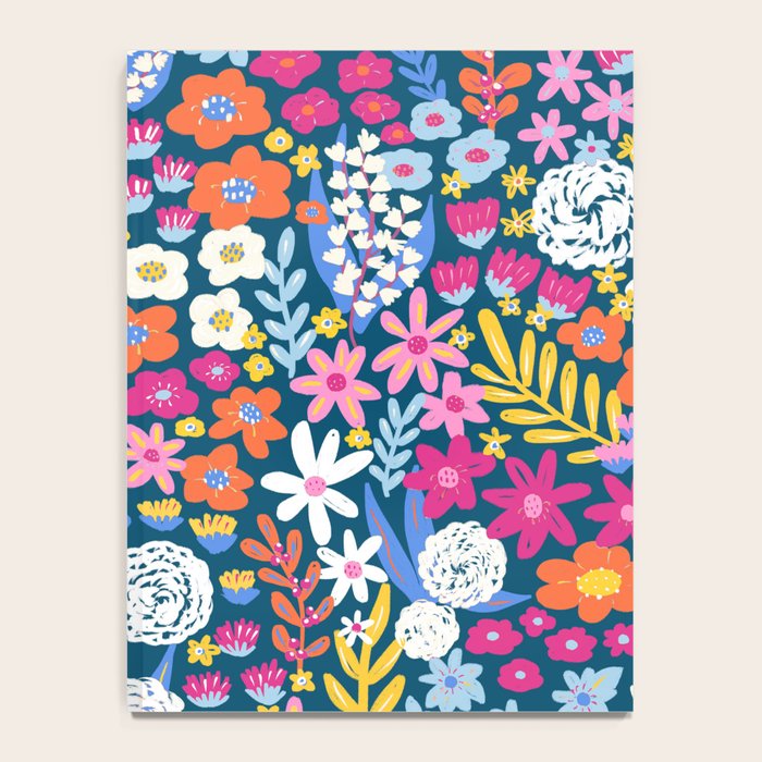 Boho Summer Colorful Flower Meadow Notebook Gallery Image 4