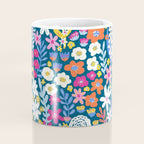 Boho Summer Colorful Flower Meadow Coffee Mug Gallery Image 4