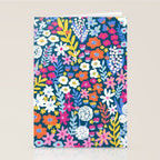 Boho Summer Colorful Flower Meadow Stationery Card Gallery Image 2