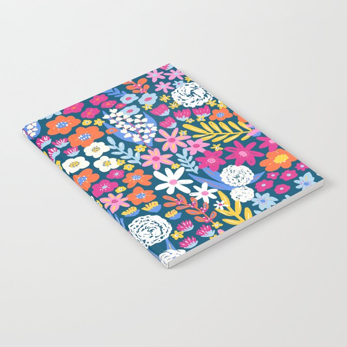 Boho Summer Colorful Flower Meadow Notebook Gallery Image 2