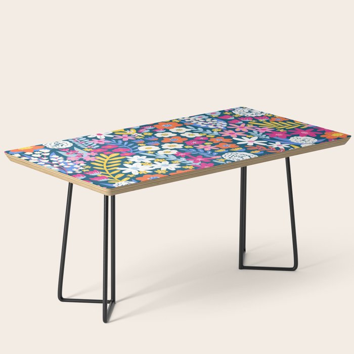 Boho Summer Colorful Flower Meadow Coffee Table Gallery Image 1