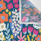 Boho Summer Colorful Flower Meadow Wall Tapestry Gallery Image 3