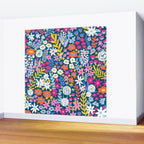 Boho Summer Colorful Flower Meadow Wall Mural Gallery Image 2