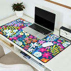 Boho Summer Colorful Flower Meadow Desk Mat Gallery Image 2
