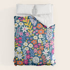 Boho Summer Colorful Flower Meadow Comforter Gallery Image 6