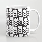 Tulip - Black & White  Coffee Mug Gallery Image 1