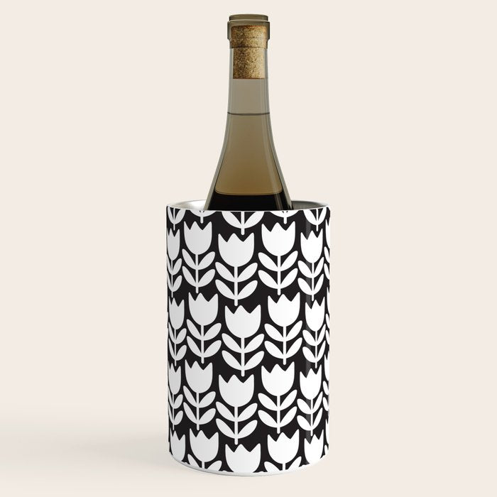 Tulip - Black & White  Wine Chiller Gallery Image 3
