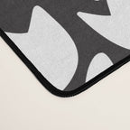 Tulip - Black & White  Desk Mat Gallery Image 4
