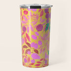 Exotic Fruit Garden Tropical Summer Foliage And Fruit Yellow Travel Mug Gallery Image 1