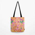 Exotic Fruit Garden Tropical Summer Foliage And Fruit Yellow Tote Bag Gallery Image 2